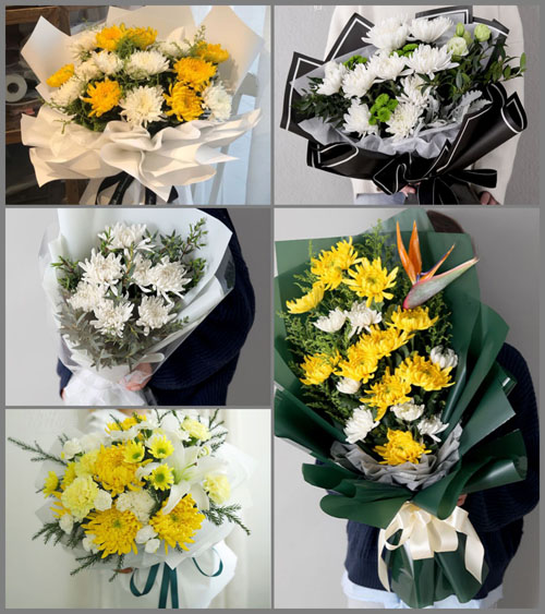 天津蓟州区礼明庄镇白事花束代送